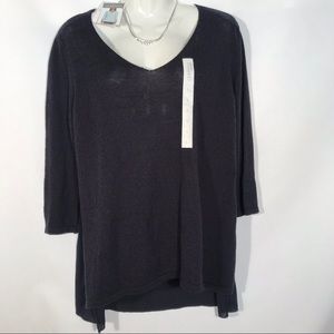 Company Ellen Tracy Half Sweater Half Blouse Sz L